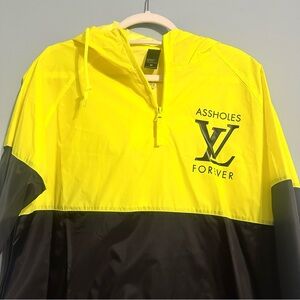 Yellow and Black Windbreaker Jacket